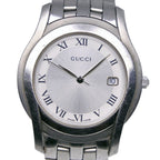 Gucci Class Stainless Steel Silver Quartz Analog Display Dial Watch