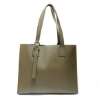 Loewe Tote Buckle Horizontal Leather Khaki