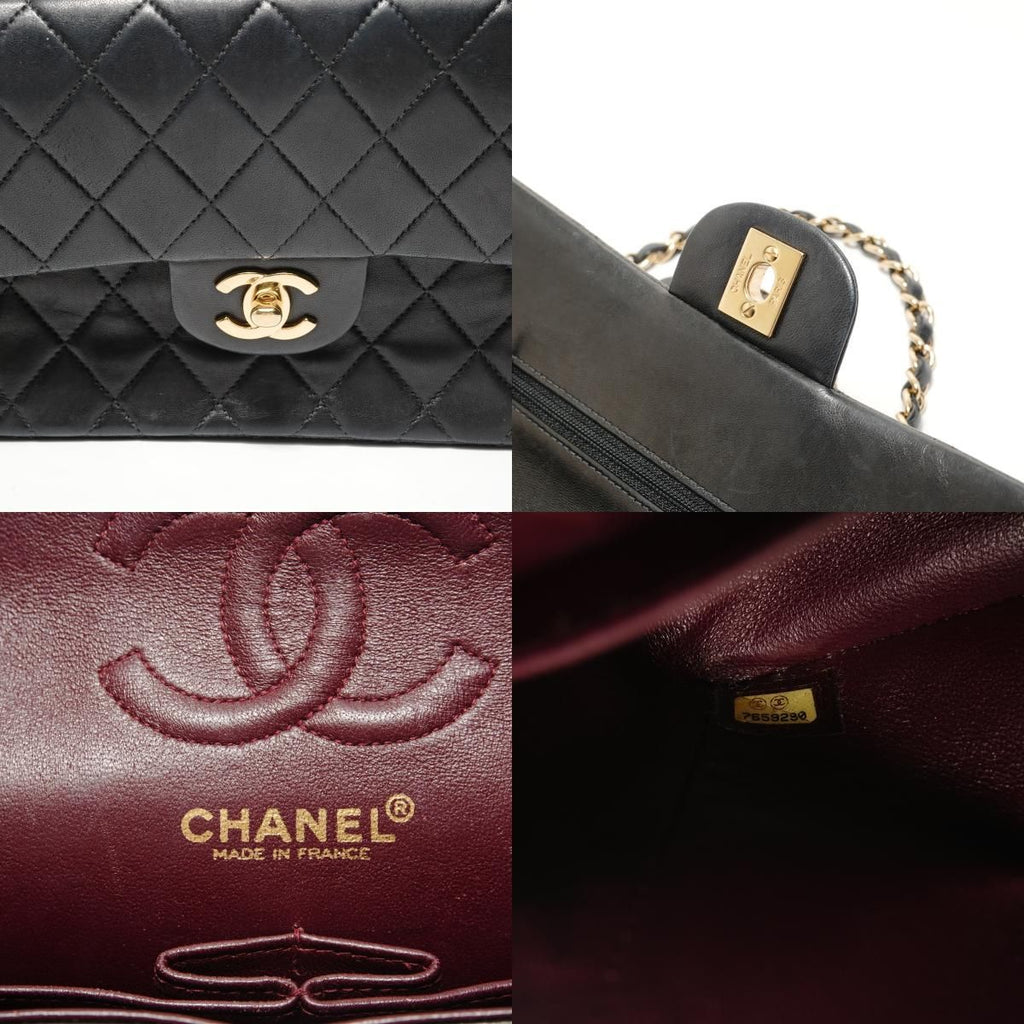Chanel Shoulder Bag Quilted Double Flap Chain 23 Lamb — view 9