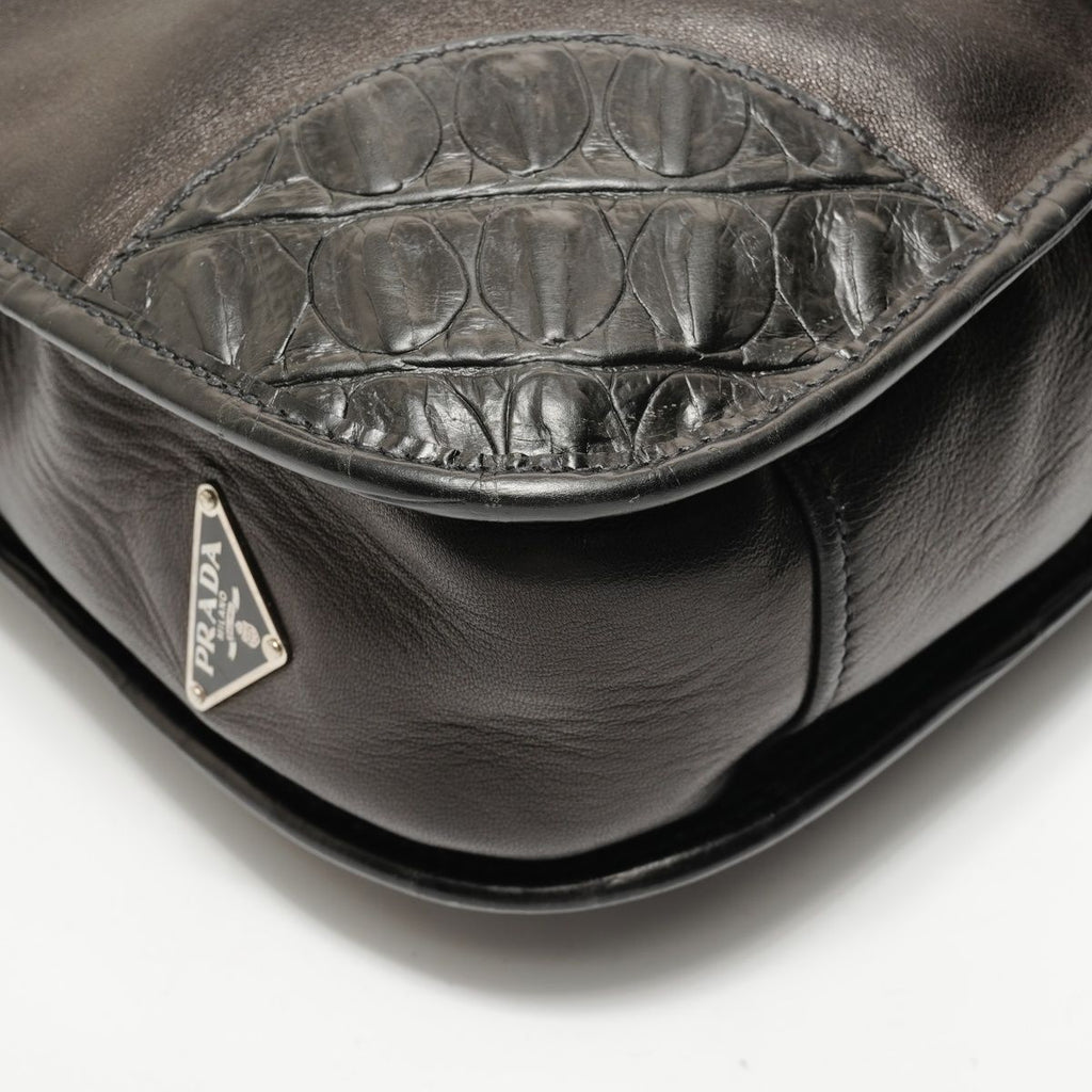 Prada Shoulder Bag Studded Leather — view 5