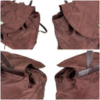 Prada Quilted Processing Tassel Charm Backpack Tessuto Nylon Wine Red — view 5