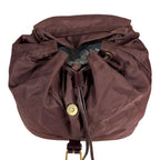 Prada Quilted Processing Tassel Charm Backpack Tessuto Nylon Wine Red — view 8