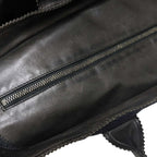 Bottega Veneta Leather Tote Navy Black — view 9