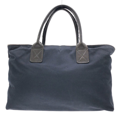 Bottega Veneta Leather Tote Navy Black — view 2