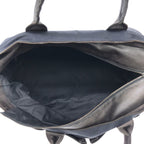 Bottega Veneta Leather Tote Navy Black — view 6