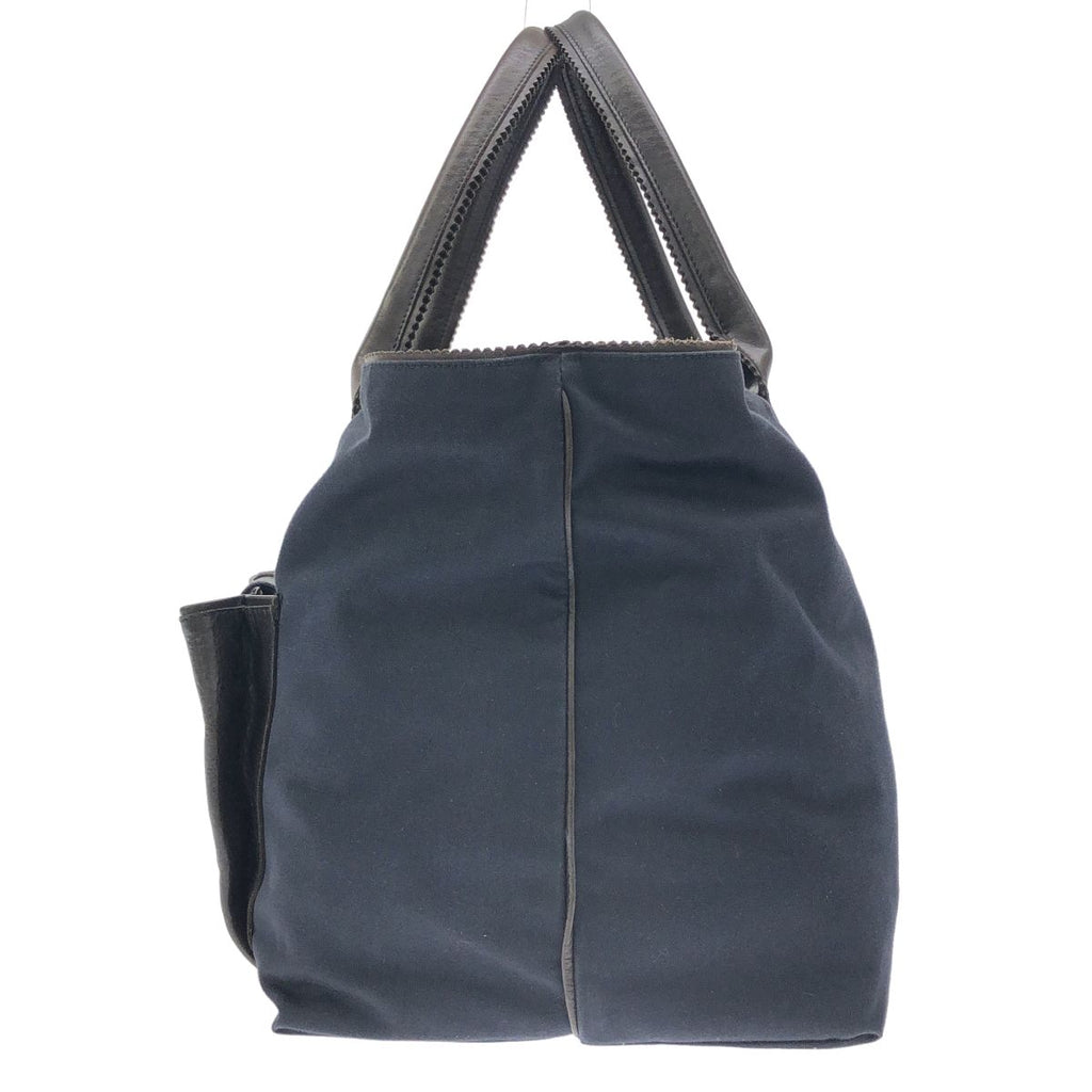 Bottega Veneta Leather Tote Navy Black — view 3