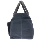 Bottega Veneta Leather Tote Navy Black — view 3