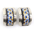 Hermes Earrings Cloisonne Gold