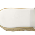 Hermes Eze Platform Cork Sandals Sl1 White — view 5