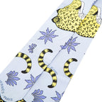 Hermes Twilly les Leopards Scarf Purple Multicolor Silk 1 — view 2