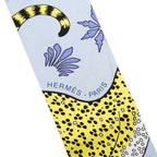 Hermes Twilly les Leopards Scarf Purple Multicolor Silk 1 — view 4