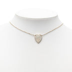 Gucci Trademark Heart Pendant Necklace Silver 1 — view 5