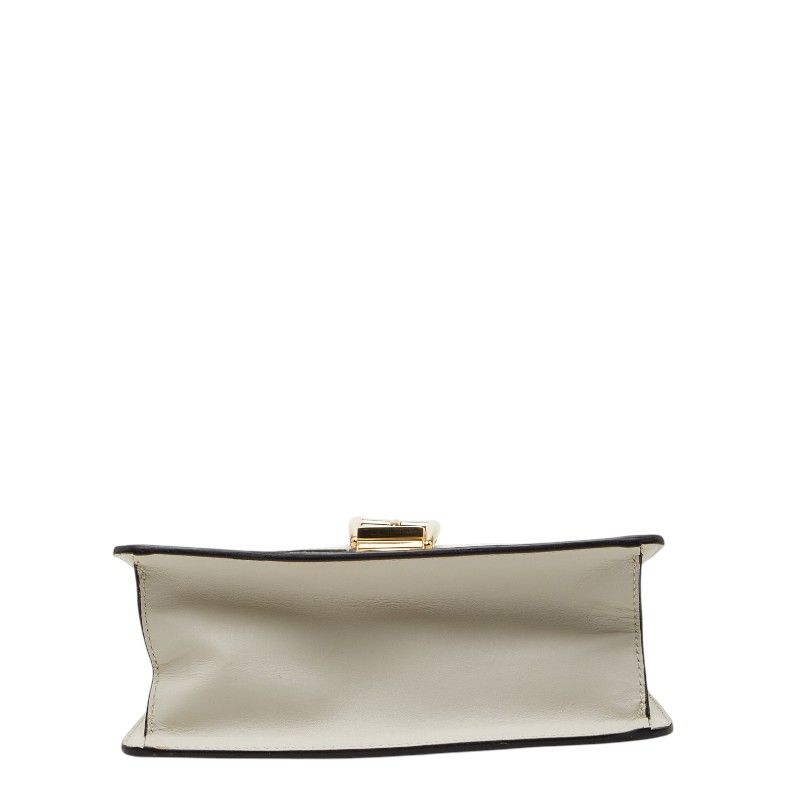 Gucci Sylvie Mini 2-Way Shoulder Bag White Leather 1 — view 3
