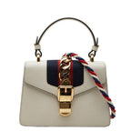 Gucci Sylvie Mini 2-Way Shoulder Bag White Leather 1