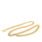 Chanel Perfume Bottle Logo Chain Belt Gold Plated