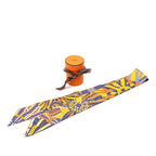 Hermes Twilly les Flots du Cheval Award for Horses Scarf Purple Yellow Orange — view 5