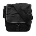 Prada Crossbody Shoulder Bag Black Nylon Leather 1