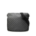 Louis Vuitton Damier Daniel MM Crossbody Shoulder Bag Black Leather 1