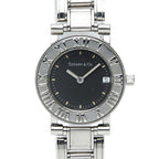 Tiffany & Co Atlas Watch Black Silver Stainless Steel 1