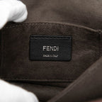 Fendi Canai Chain Shoulder Bag Silver Leather — view 5
