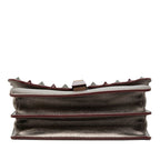 Fendi Canai Chain Shoulder Bag Silver Leather — view 3
