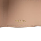 Prada Logo Compact Wallet Trifold Beige Saffiano Leather 1 — view 7