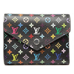 Louis Vuitton Takashi Murakami Portefeuille Victorine Trifold Wallet Black 1