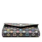 Louis Vuitton Takashi Murakami Portefeuille Victorine Trifold Wallet Black 1 — view 2
