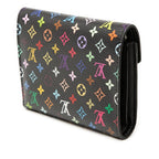 Louis Vuitton Takashi Murakami Portefeuille Victorine Trifold Wallet Black 1 — view 3