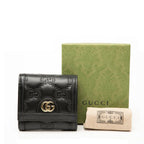 Gucci GG Matelasse Logo Bifold Wallet Black Leather 1 — view 7