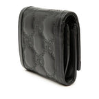 Gucci GG Matelasse Logo Bifold Wallet Black Leather 1 — view 2