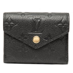 Louis Vuitton Monogram Empreinte Portefeuille Zoe Trifold Wallet Noir Black