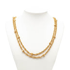 Chanel Vintage CC Logo Necklace Gold Plated 1