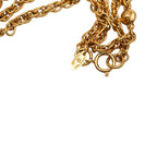 Chanel Vintage CC Logo Necklace Gold Plated 1 — view 5