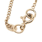 Chanel Camellia CC Logo Flower Motif Necklace Gold Red Pink Plated 1 — view 4