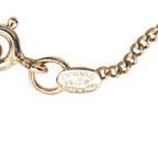 Chanel Camellia CC Logo Flower Motif Necklace Gold Red Pink Plated 1 — view 5