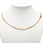 Dior Vintage Logo Necklace Gold Plated 1