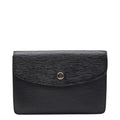 Louis Vuitton Epi Shoulder Bag Black Leather 1