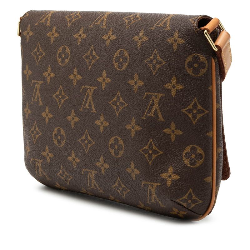 Louis Vuitton Monogram Musette Tango Short Shoulder Bag Brown Leather — view 2
