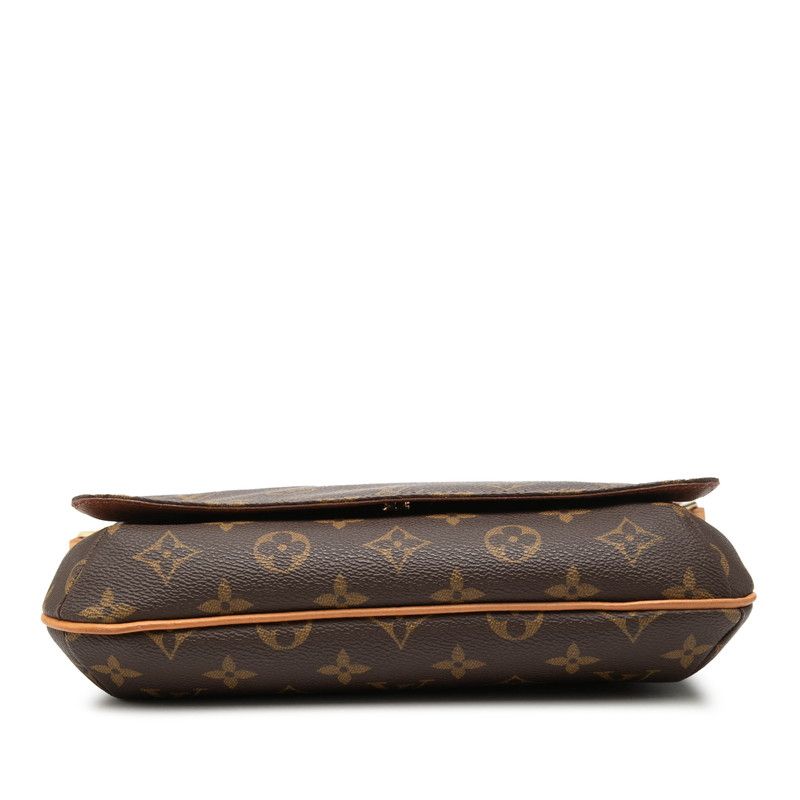 Louis Vuitton Monogram Musette Tango Short Shoulder Bag Brown Leather — view 3