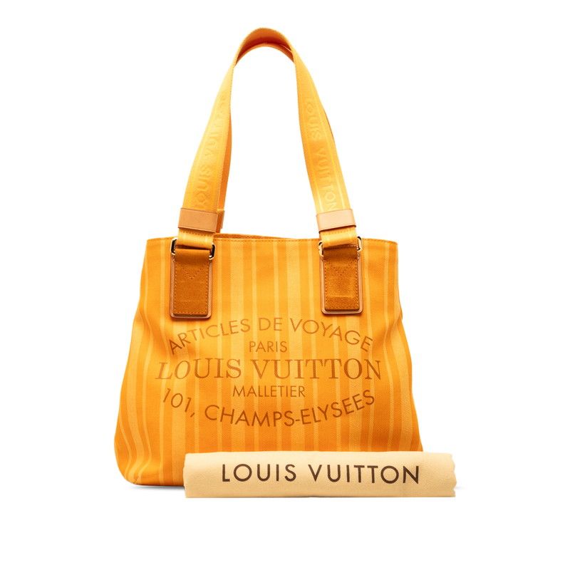 Louis Vuitton Plan Soleil Cabas PM Tote Shoulder Bag Joan Passion Yellow Canvas — view 7