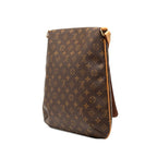 Louis Vuitton Monogram Musette Crossbody Shoulder Bag Brown Leather — view 2