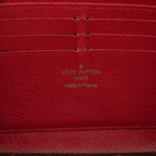 Louis Vuitton Monogram Zippy Wallet Retiro Brown Cerise Leather — view 5