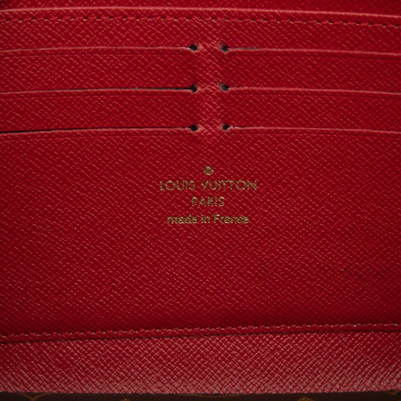 Louis Vuitton Monogram Zippy Wallet Retiro Brown Cerise Leather — view 5