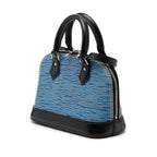 Louis Vuitton Epi Denim Nano Alma 2-Way Shoulder Bag Blue Black Leather — view 2