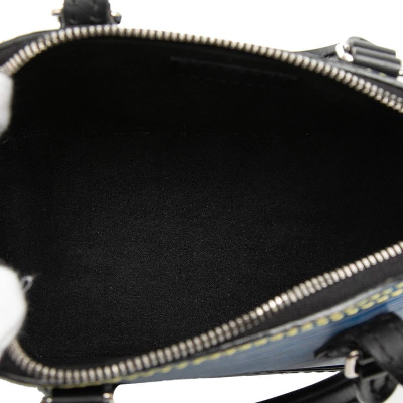 Louis Vuitton Epi Denim Nano Alma 2-Way Shoulder Bag Blue Black Leather — view 4