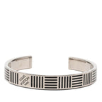 Louis Vuitton Damier Colors Jonck Bracelet Silver Black Metal
