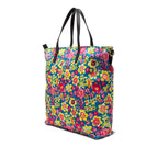 Prada Floral Tote Shoulder Bag 2-Way Blue Pink Multicolor Nylon Leather — view 2
