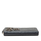 Louis Vuitton Monogram Empreinte Zippy Wallet Flower Studs Marine Metal — view 3