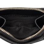 Prada Trifold Wallet Mini Black Vitello Daino Leather — view 5